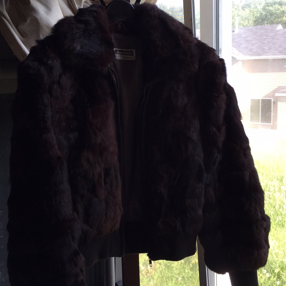 Dino Rocco Real Rabbit Fur Coat